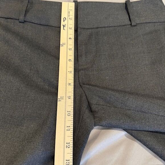Alice + Olivia Stacey Slim Trouser Charcoal Gray Pockets Zip Hem Size 8 - Picture 11 of 14